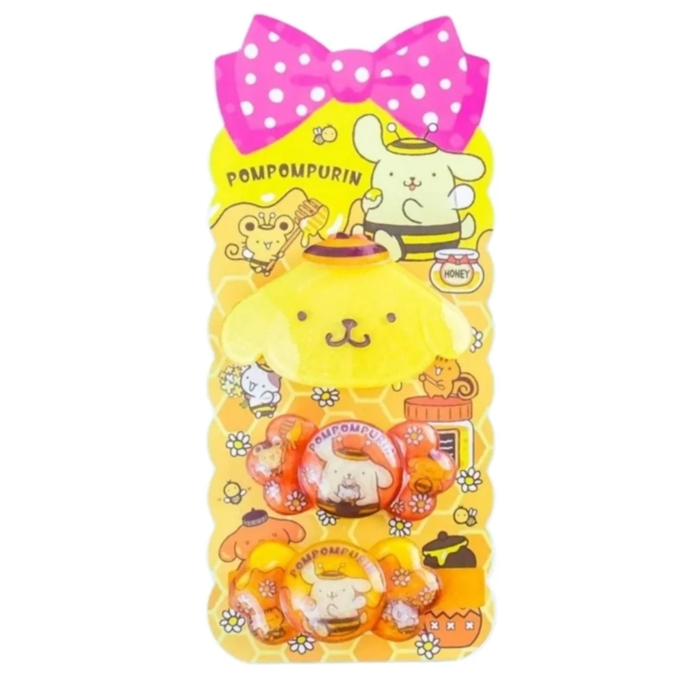 Sanrio Pompompurin Honey Bee Hair Accessory Set 3 pack